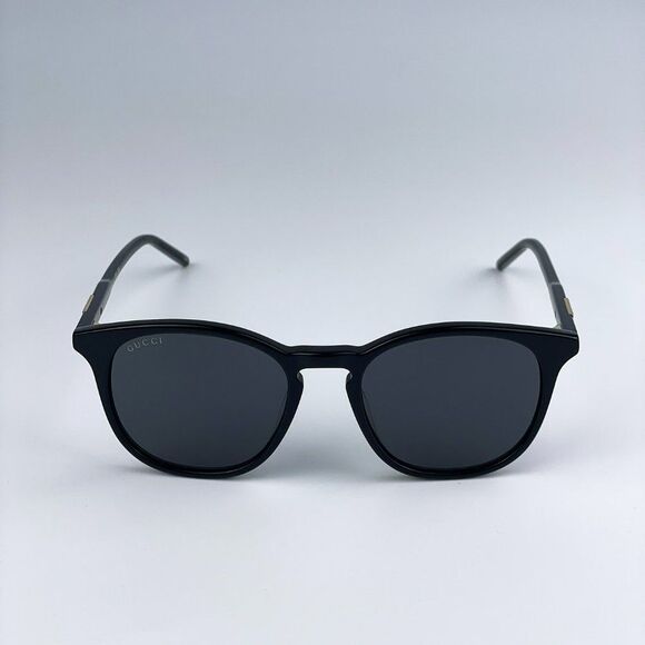 Gucci GG1157S 001 BRAND NEW Sunglasses Black Grey Round Unisex - Picture 10 of 16